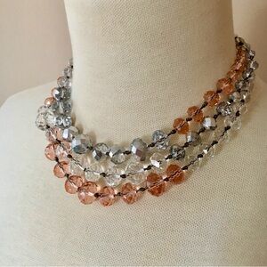 Dyrberg Kern Copenhagen Crystal Necklace 3 Strand